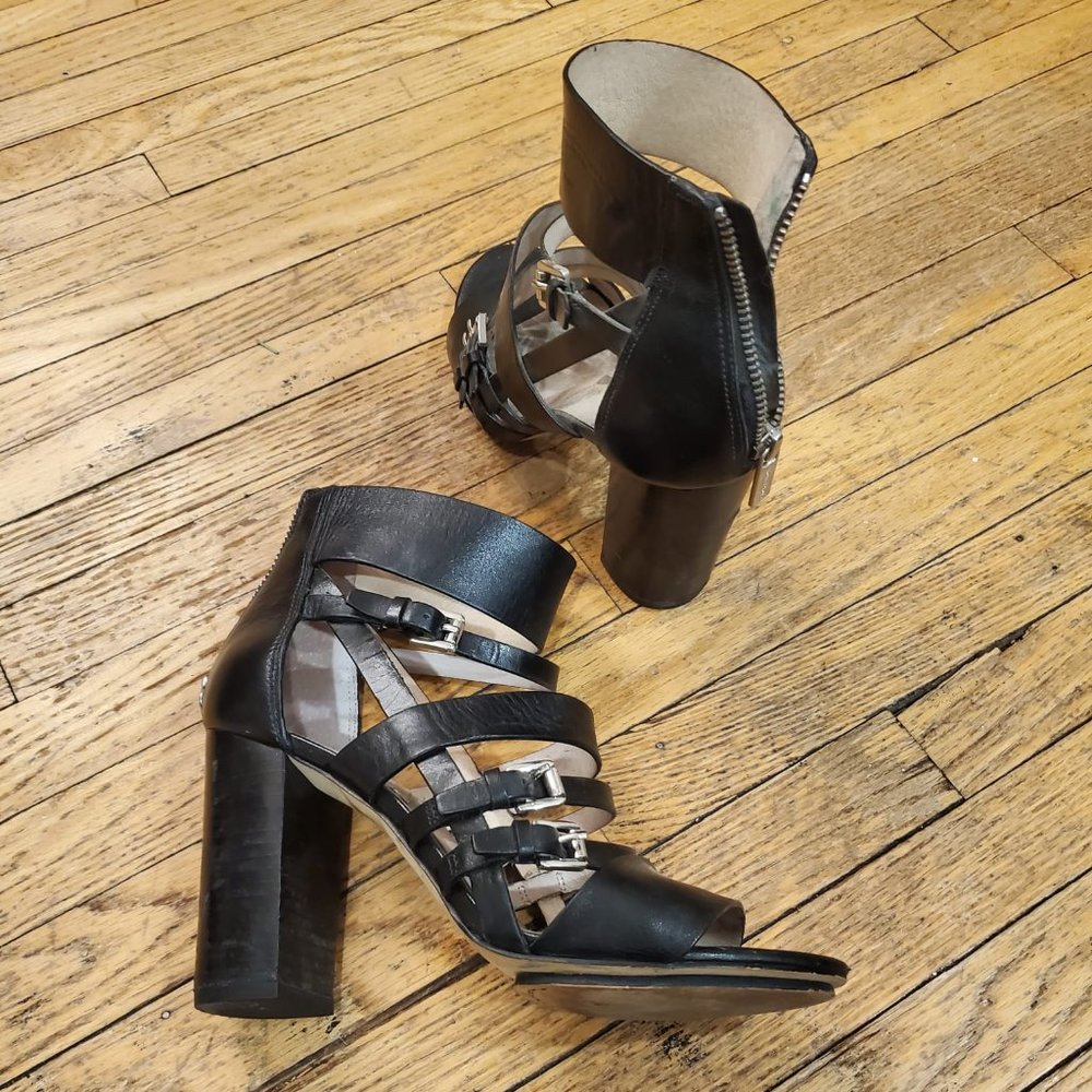 Michael Kors Black Sandal Heels - Size 7.5